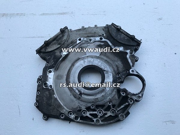 059 103  173 M Audi A6 4F 3,0 TDI  Originální přední kryt, pouzdro klikového těsnění (těsnicí příruba)  