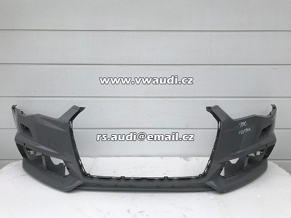4G0 807 437 AD 4GO 807 437   Audi A6 RS6 4G0 C7  - Nárazník přední s otvory na ostřikovače světlometů SRA + otvory pro parkovací čídla 4 X PDC