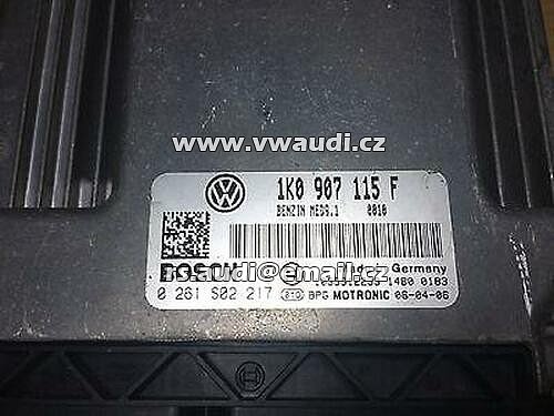  1KO 907 115 F Řídicí jednotka motoru Bosch Engine ECU, VW Golf V GTI, Jetta TSI, 2.0 BENZIN 