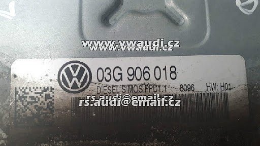 O3G 906 018   Řídicí jednotka vznětového motoru Volkswagen VW Passat 3C 2005 B6 