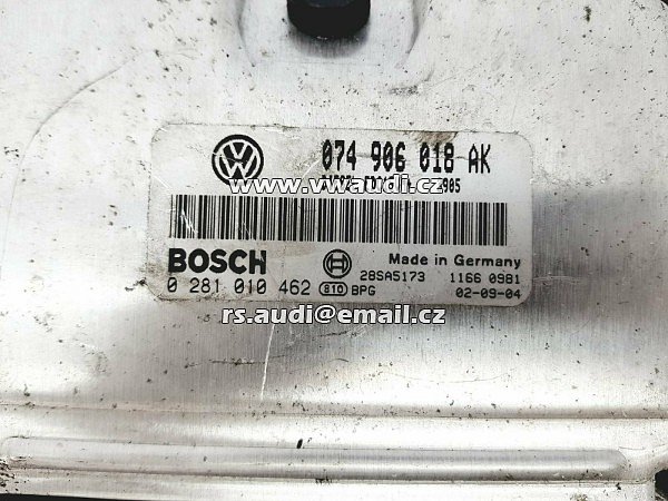 074 906 018 AK, 074906018AK Řídící jednotka motoru ECU VW T4 Multivan  ACV AUF EDC15VM+  BOSCH 0281010462