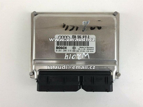 řídicí jednotka motoru Audi A4 1.8T ECU 8D0 906018 Q BOSCH 0 261 206 318