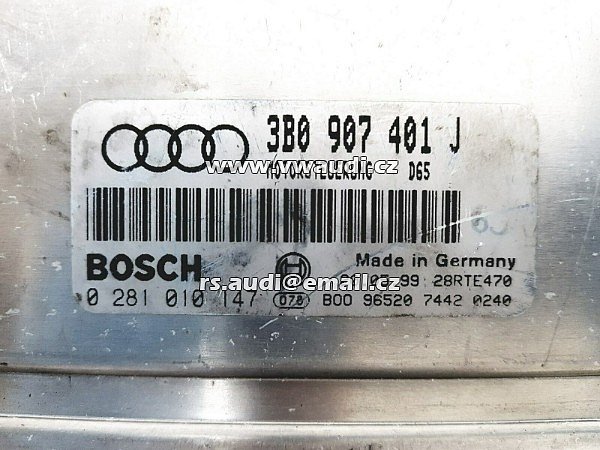 3B0 907 401 J VW Passat 3B Řídicí jednotka motoru 2.5 TDI 110kw AFB  BOSCH 0281010147