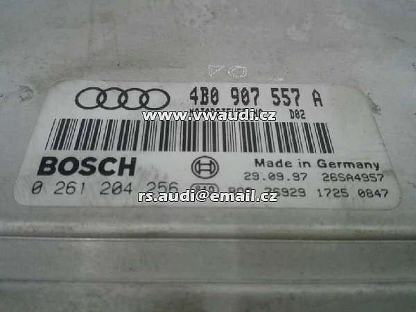 4B0 907 557 A BOSCH  0 261 204 256 Řídicí jednotka motoru Audi A6 4B 1,8T AEB Řídicí jednotka motoru