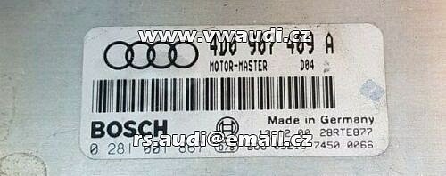 AUDI A8 D2 3.3 TDI ŘÍDÍCÍ JEDNOTKA MOTORU 4D0907409A 4D0 907 409 A 0281001867