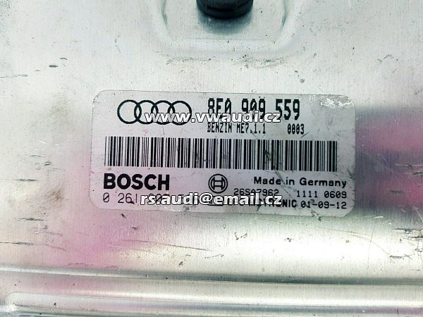 8E0 909 559 . BOSCH 0 261 207 596  .BENZIN ME7.1.1