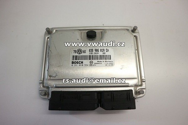 038 906 019 EA .BOSCH 0281010554 Řídící jednotka motoru ECU VW Passat 