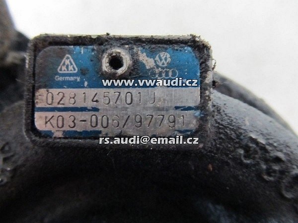 028 145 701 J , 028145701J TURBO Alhambra VW Golf 3 III,  Passat B4 1.9 TDI 1Z AHU 66kW 