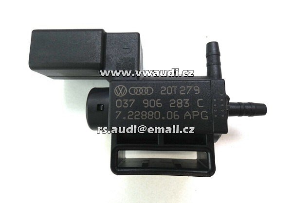 037 906 283 C  Podtlakový senzor elektromagnetického ventilu Audi VW 037906283C Pierburg 1,2 tsi 