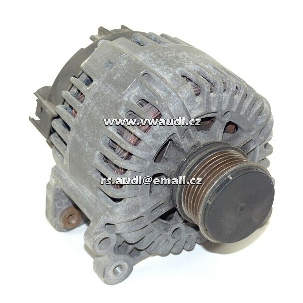 Alternátor 140A 06F903023C VALEO Valeo VW Caddy 2K Golf V Tiguan Touran Audi A3 8P A4 8E 1,9 + 2,0 TDI