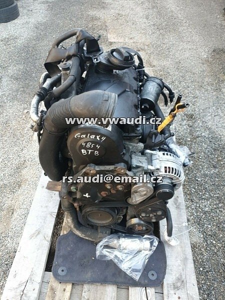 BTB motor motor bez příslušenství Motor VW Sharan TDI holý motor BTB 110 kW  150 PS  1.9 TDI Galaxy Sharan Alhambra