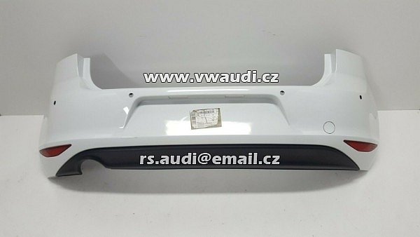 Originální zadní nárazník VW Golf 7 5 + 3 dvéř  sedan bílá  LC9A 5G6807421 pro PDC  4X 