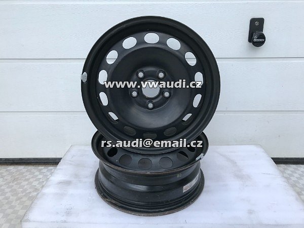  ocelový ráfek 16 - 6 x 16 ET 50 plechový disk plecháč : VW Audi Skoda Seat