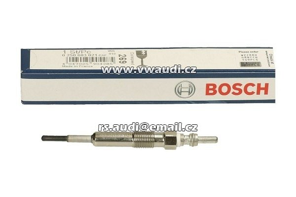 0 250 603 021  N 105 916 08 svíčka žhavící Bosch Sharan Tdi BVH BRT motor 