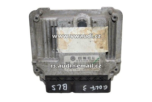 03G 906 021 QJ  VW GOLF V 1.9 TDI BLS 1.9 ECU BOSCH 0281014064  EDC16U34 