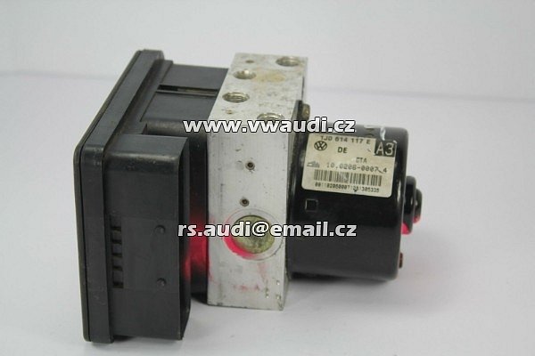ABS řídící jednotka blok 1J0614117E 10020600074 1C0907379C VW SEAT ŠKODA OCTAVIA GOLF BORA 4 IV