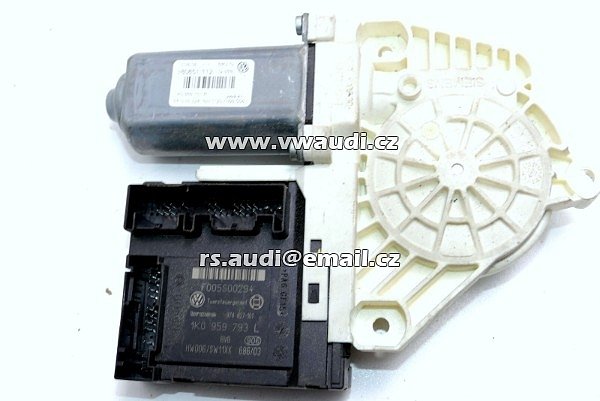 VW Passat 3C elektrický motor regulace oken přední levý 1K0959701P 1K0959793L