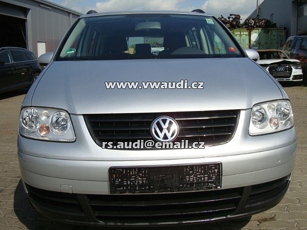 VW TOURAN 1 BMM 2,0 TDI 2.0 103 KW 140 PS Diesel 06-2007 na náhradní díly 