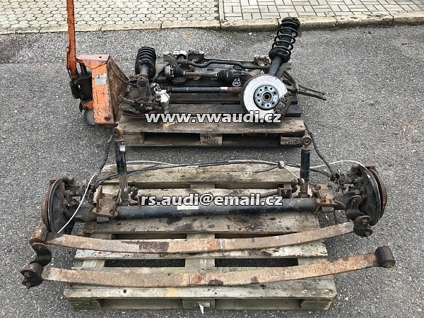 zadní náprava VW Caddy III 2K MAXI Life LONG dlouhá verze
