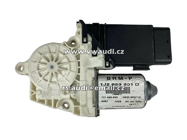 1J2 959 801 D New Beetle Motor elektricky ovládaného okna 1J2 