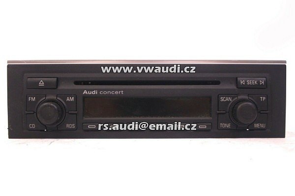   8E0 035 186 L rádio AUDI A4 / B6 s KÓDEM 