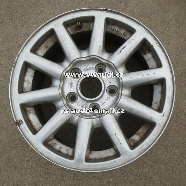 4A0 601 025 B hliníkový ráfek pro Audi 100/200 C4, A4 B5, A6 C4 B4 7x15&quot; ET45 