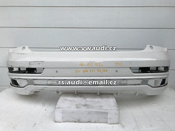 8U0 807 521 AQ /AR   AUDI Q3 S LINE 2016-2018 ZADNÍ NÁRAZNÍK S DIFUZOREM ORIGINÁL 