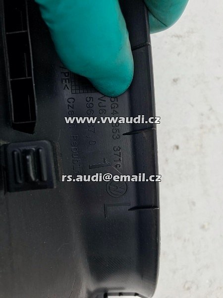 5G4 853 371 C prahové lišty titanově černé VW Golf 7 