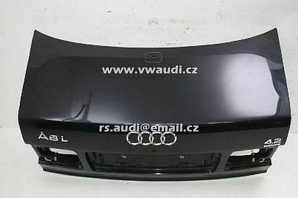 4D0 827 023 N Víko zavazadlového prostoru Audi A8 D2 modré 4D0827023N hliníkové 