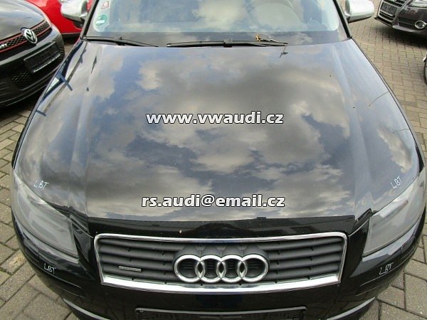 Kapota Audi A3 8P 2003-2004 Kapota EBONY BLACK LZ9W černá
