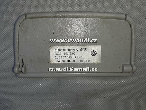 7L6 867 773 D 7X5  kryt kufru volkswagen Touareg 2002 roleta  barva šedá 