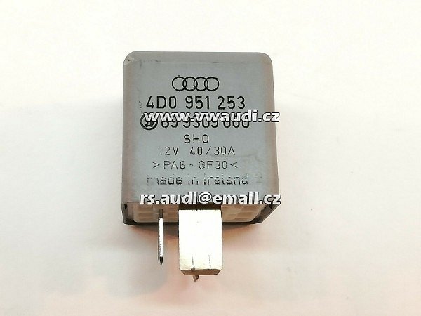  4D0 951 253 Relé palivové čerpadlo 372 pro Audi A4 S4 A6 S6 A8 S8 V8 VW Passat 4D0951253