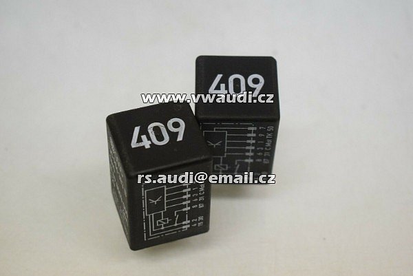 Relé č. 409   VW Audi * 409 * 1J0906383B 12V 40A R00095