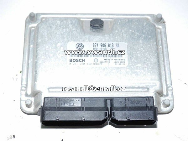 074 906 018AK Řídící jednotka motoru ECU VW T4 Multivan EDC15VM+ BOSCH 0281010462