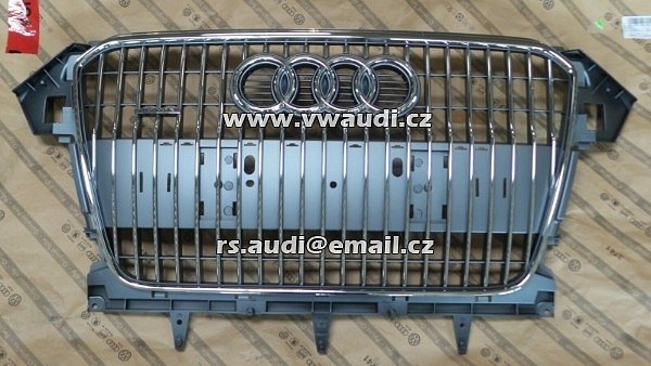  8K0 853 651 AA maska ​​chladiče AUDI A4 allroad quattro B8 platinově šedá 8K0853651AA1RR