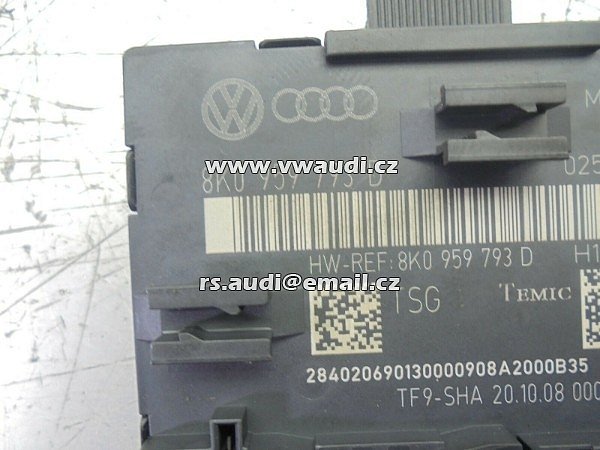 8K0 959 793 D Řídicí jednotka předních levých dveří Audi A4 B8 8K 8K0 