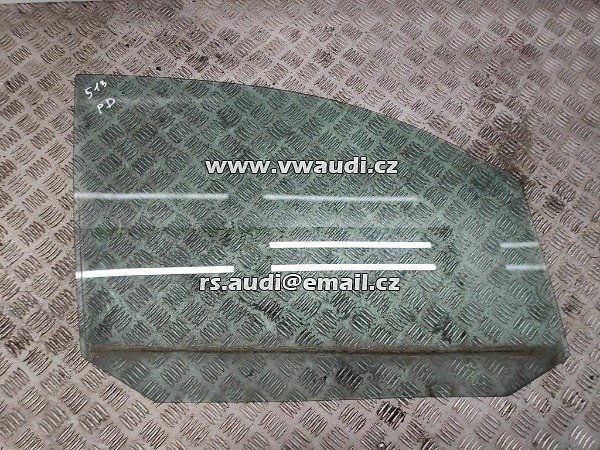 43RVW Volkswagen Caddy 2007 2.0SDi Sklo předních pravých dveří 43R001057