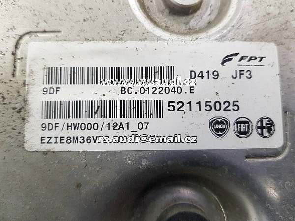 52115025 Fiat Ducato 2.3 Diesel ECU  Řídicí jednotka motoru