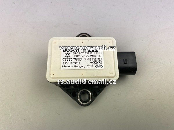  8R0 907 637 B Audi A4 B8, Audi A5 8T/8F, Audi Q5 8R Snímač stáčení ESP 8R