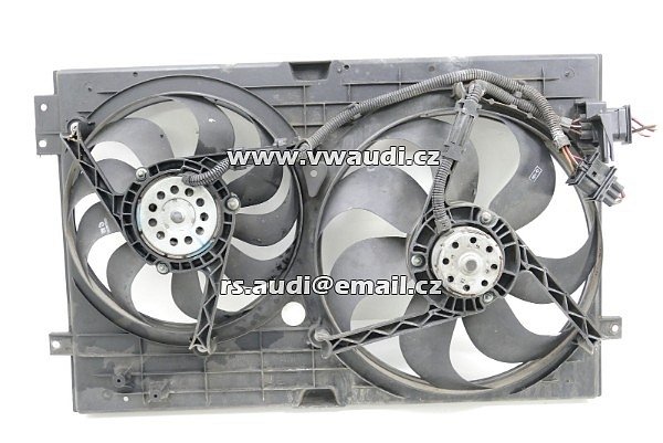  1J0 959 455 F  Ventilátor chlazení motoru 1J0 959 455 F TEMIC 885.001887 12V L076 A40 12V