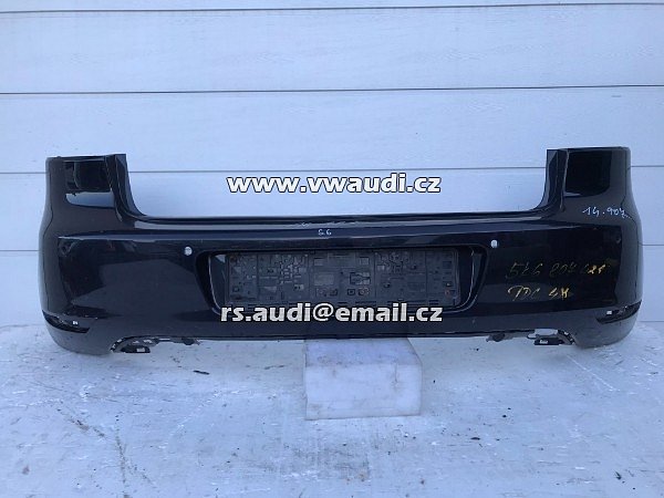 5K6 807 421 zadní nárazník Pdc VW Golf 6 5K L041 5K6 807 421 ČERNÁ NERO 