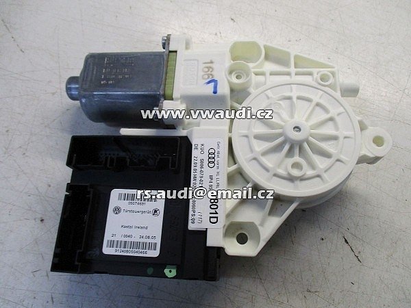 8P4 959 801 D 2006-2007 AUDI A3 8P Motor regulátoru levého zadního okna