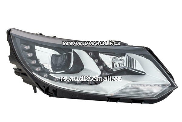 5N1 941 754 B Hlavní světlomet VW Tiguan (5n_) 2013 (Ad1, Ax1) 5N1 LED Pravý světlomet lampa svítilna přední PP  Pro dynamické a statické světlo do zatáčky 