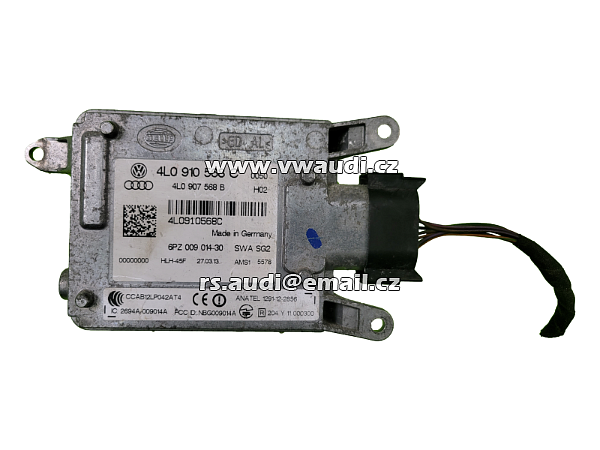 4L0 910 568 C  Audi Q7 Snímač mrtvého úhlu levý levý řídicí modul 4L0910568C OEM