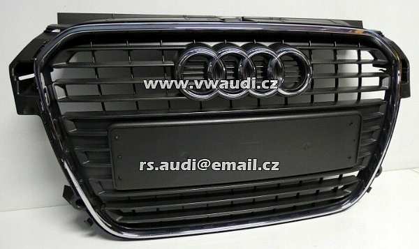 8X0 853 651 Mřížka chladiče Audi A1 (8x1, 8xk) 8X0 853651 Šedá mřížka chladiče