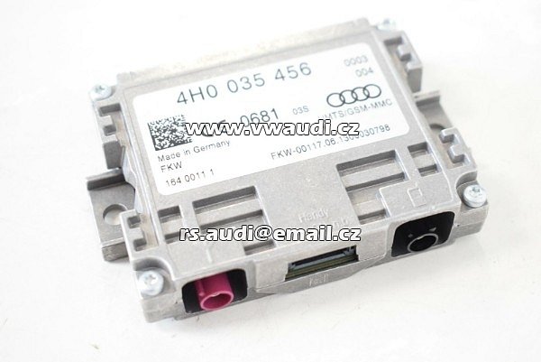 4H0 035 456  Audi A8 S8 4H Golf 7 VII 5G Booster antény booster 