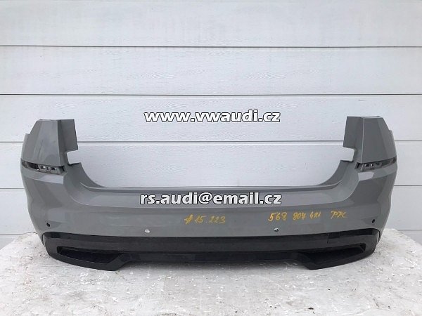 568 807 421  nárazník zadní SKODA KAMIQ 568 NW4 2019  PDC ŠEDÁ STEEL GREY  2021 