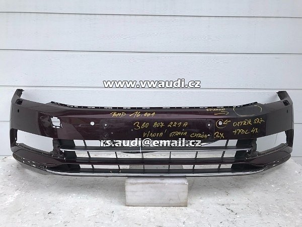 3G0 807 221 A Nárazník přední Volkswagen Passat 3G B8 Highline 2014 - 2019 4x Pdc 