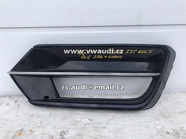 3G0 353 666F VW Passat B8 3G   Mřížka krytka  prava nárazník  lak černý + chrom 