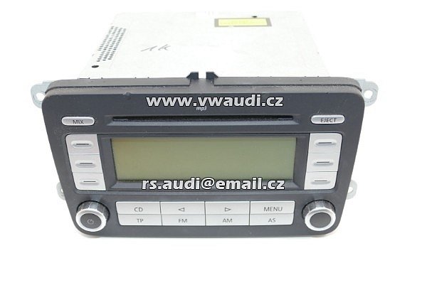 1K0035186AD VW RÁDIO - RCD 300 MP3 Radio/CD/Stereo